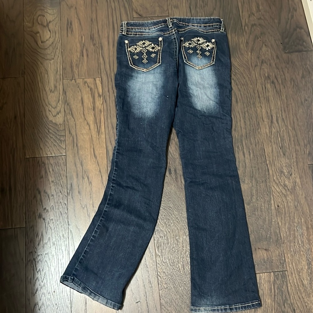 Mudd dark wash jeans with jems